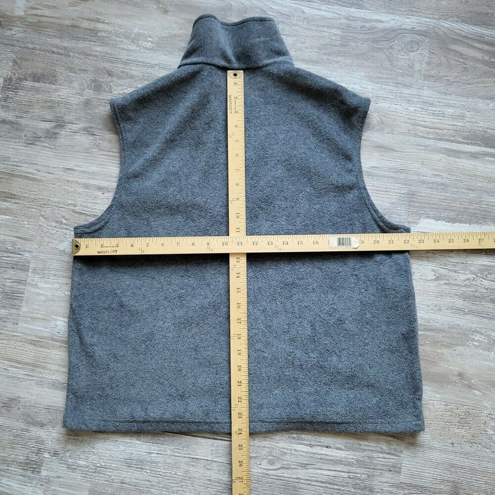 USA Olympics Vtg Gray Fleece Vest Zip Sleeveless Jacket Sportswear Sz M/L - Picture 10 of 11